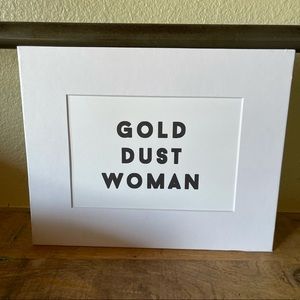 NEW original Art matted 8x10” print gold dust